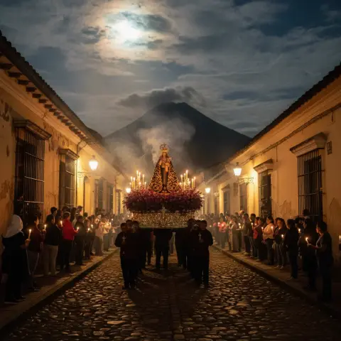Procesión de Santo Domingo recorre las calles empedradas
