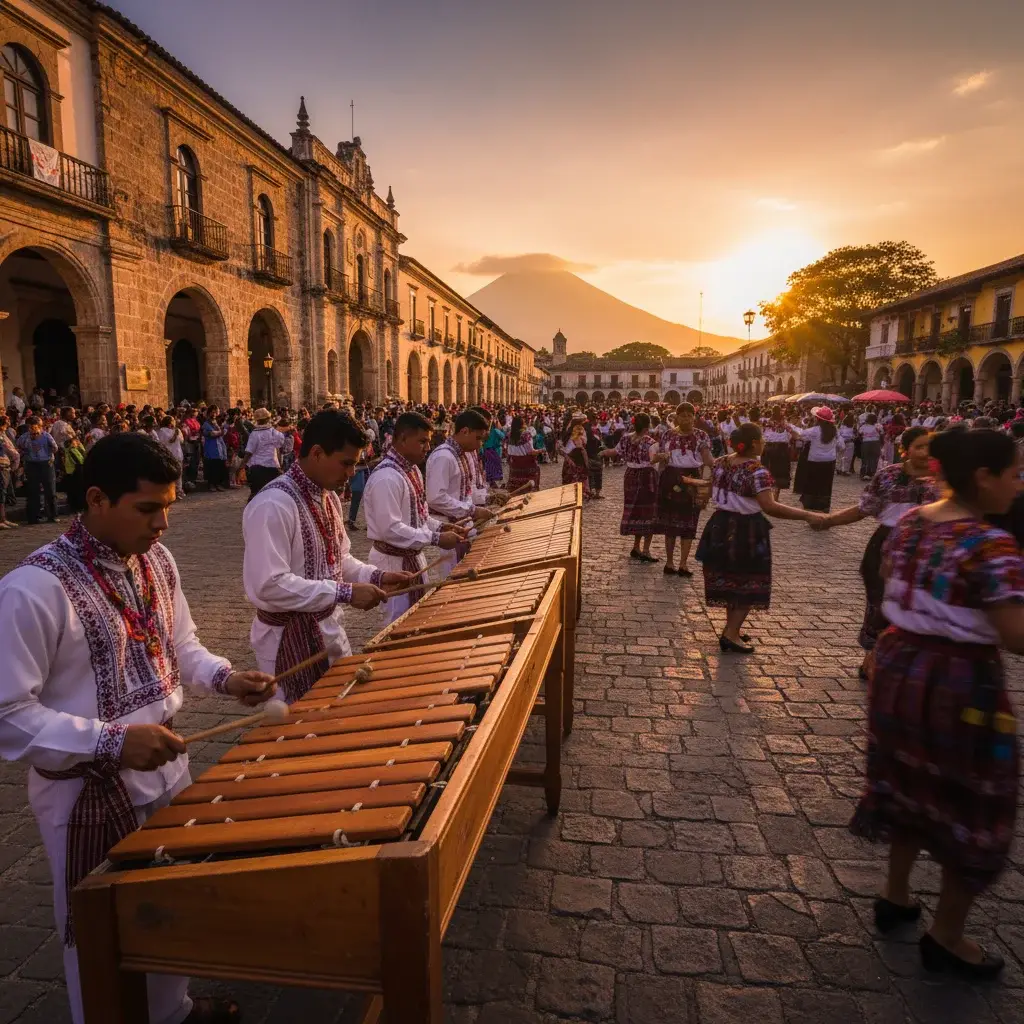 Día Nacional de la Marimba: la Plaza de la Constitución se llenó de ritmo chapín