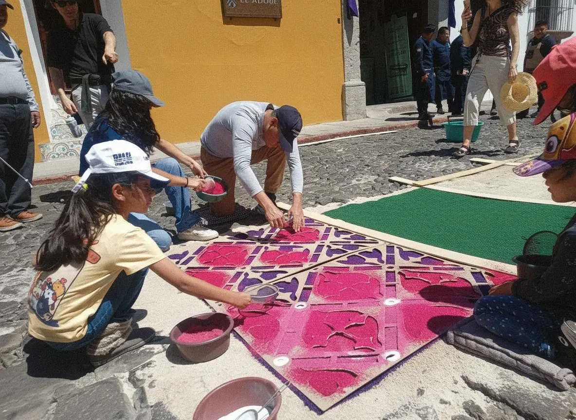 Aprendé el arte efímero: Talleres de alfombras en Antigua Guatemala