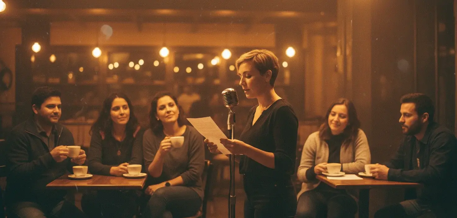 La palabra viva: Una noche de café, relato breve y poesía en la ciudad