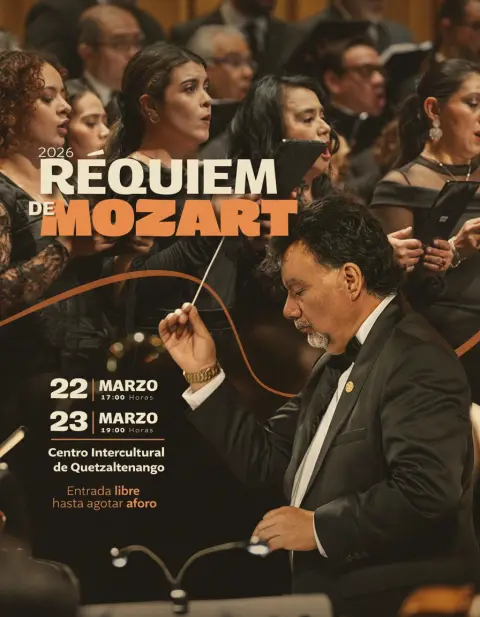 El Réquiem de Mozart retumba en Xela con 165 artistas en escena
