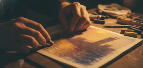 Dejá salir al Monet que llevás dentro: taller de crayón pastel seco en Zona 15