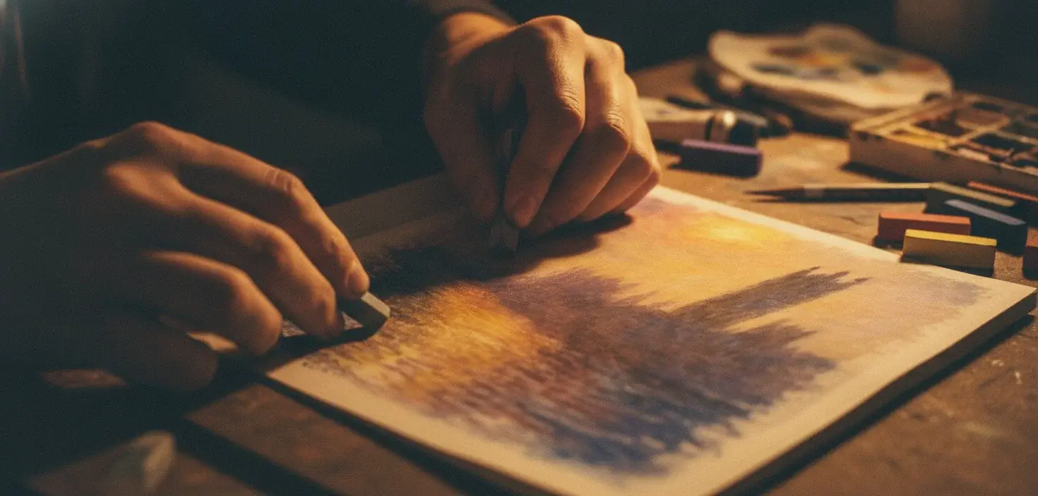 Dejá salir al Monet que llevás dentro: taller de crayón pastel seco en Zona 15