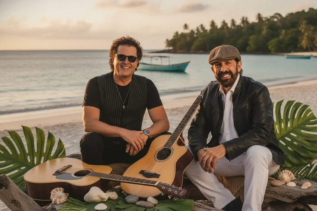 Carlos Vives y Juan Luis Guerra le cantan a Gabo en 'Buscando el mar'
