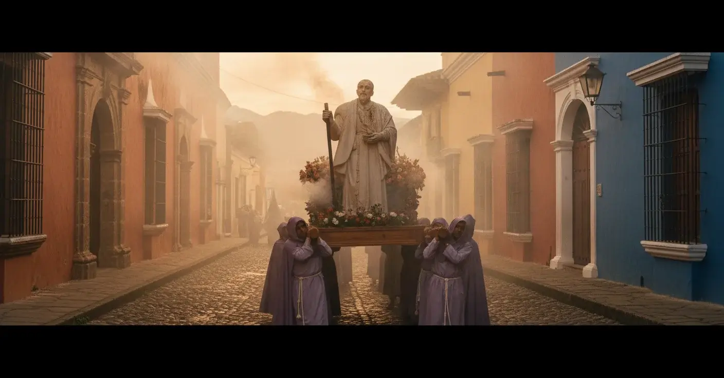 El Hermano Pedro toma las calles de Antigua: procesiones y mucha fe