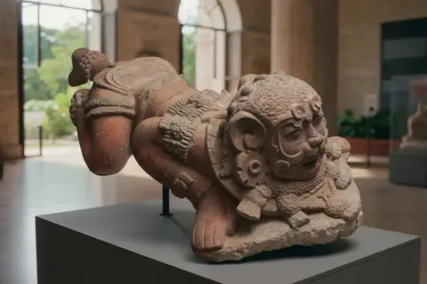 ¡Ya era hora! La colosal escultura del "Hombre Jaguar" regresa a exhibición