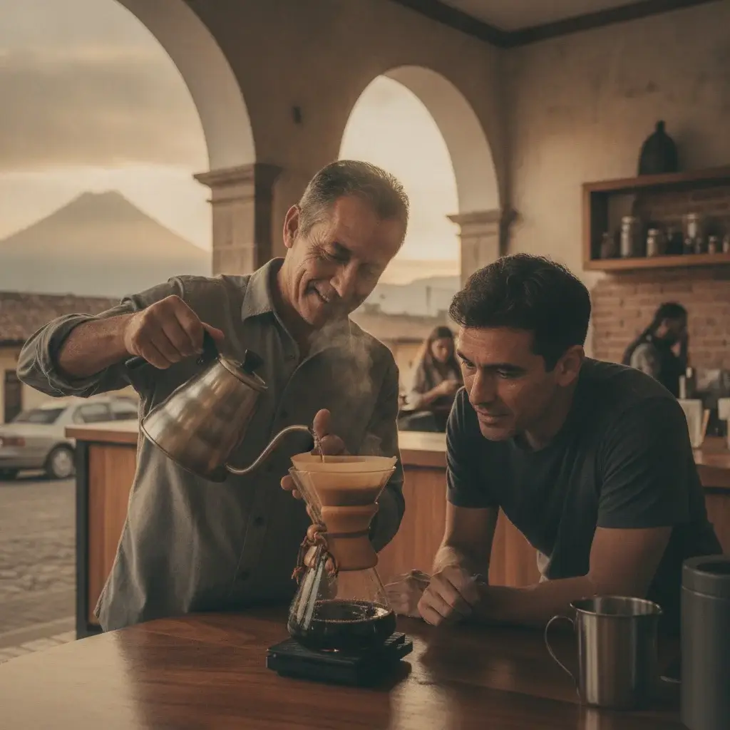 ¡A celebrar al viejo! Taller de café artesanal en Majadas Once