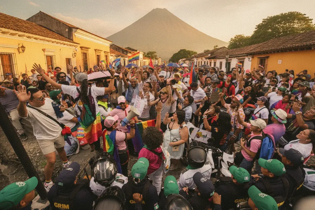 La Marcha de la Diversidad pinta de colores las calles de Antigua