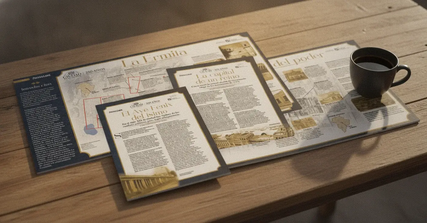 ¡Viajá en el tiempo! Lanzan serie de colección por los 250 años de la ciudad