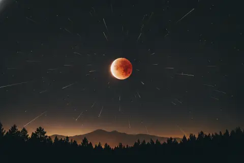 ¡Mirá p'arriba! Lluvia de meteoros y eclipse lunar en agosto