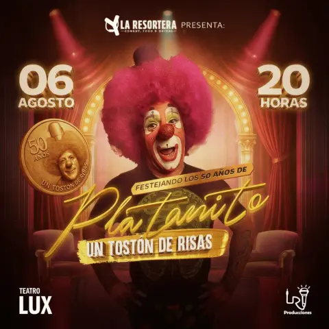 ¡Platanito regresa al Teatro Lux para matarnos de la risa!