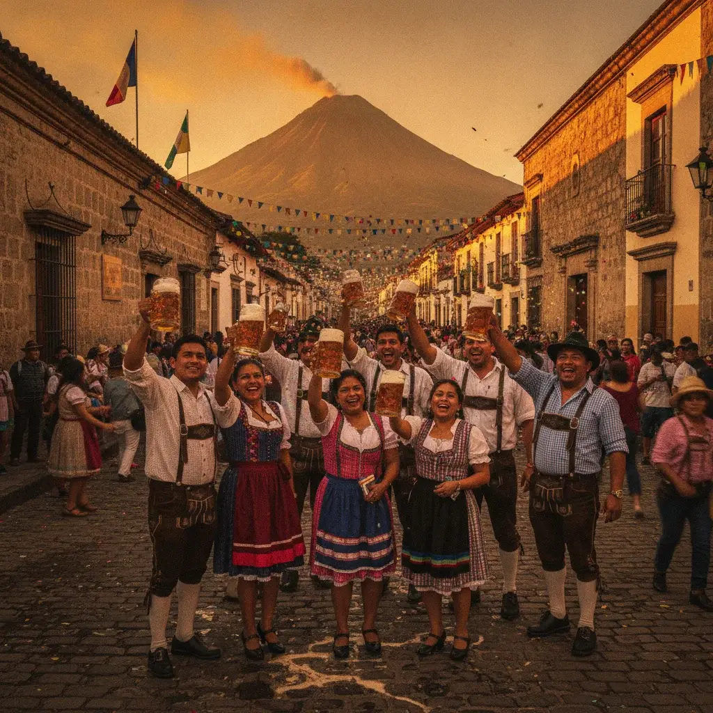 El Oktoberfest se toma el Zoológico La Aurora con pura chela y fiesta