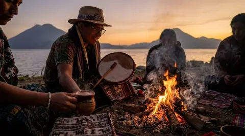 Alineá tus chakras: Ceremonia de fuego y cacao en San Marcos La Laguna