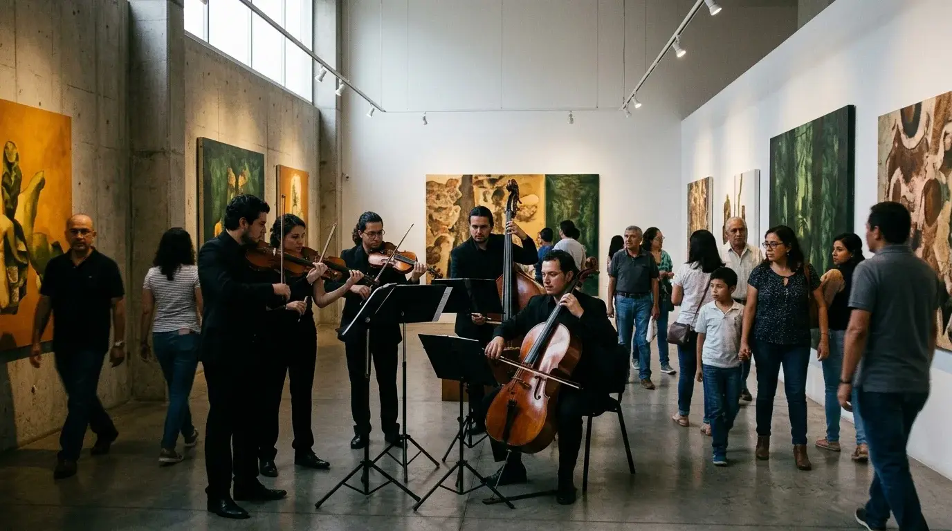 El Quinteto Xocomil llenó de música el MUNAE