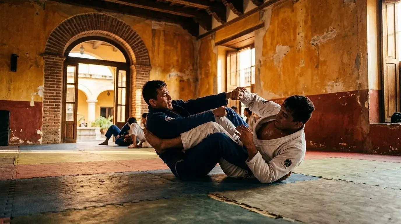 Pilas en el tatami: Fuego and Flow Jiu Jitsu Camp en la Antigua